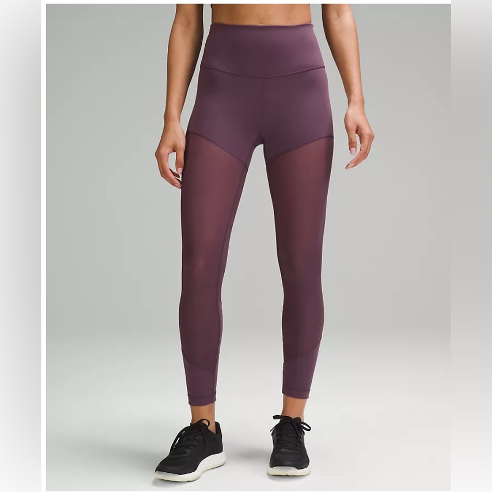 Lululemon Wimundertrain Mesh High-Waisted Leggings